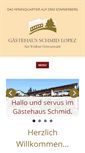 Mobile Screenshot of gaestehaus-schmid.de